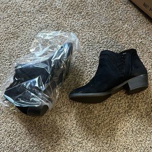 Black  booties. New in box size 9M